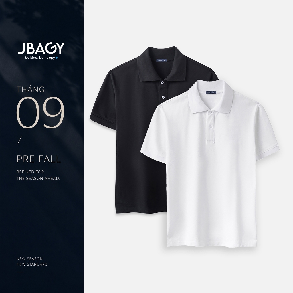 Áo polo nam JBAGY phong cách classic cao cấp vải cotton cao cấp form regular - JP001