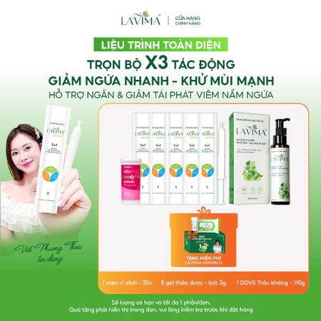 [LIỆU TRÌNH NẤM NGỨA TOÀN DIỆN VIỆT PHƯƠNG THOA] Men Vi Sinh Neubiotic & Gel Phụ Khoa & DDVS LAVIMA