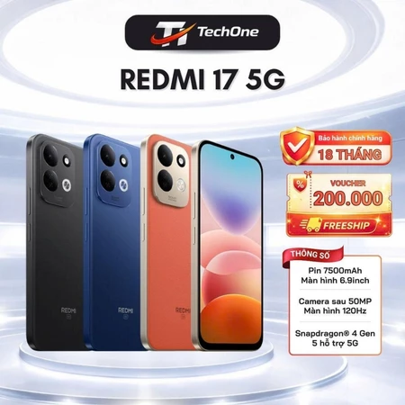 (Nguyên Seal) Điện Thoại Xiaomi Redmi 17 (5G) - Chính Hãng Bản Quốc Tế - Bảo Hành 18 Tháng