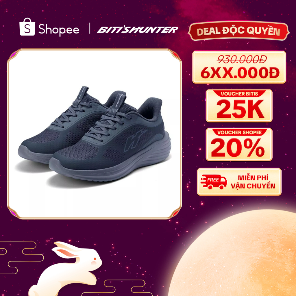 Giày Thể Thao sneaker Nam Biti's Hunter HSM013000XAM - màu xám - size 39 đến 45