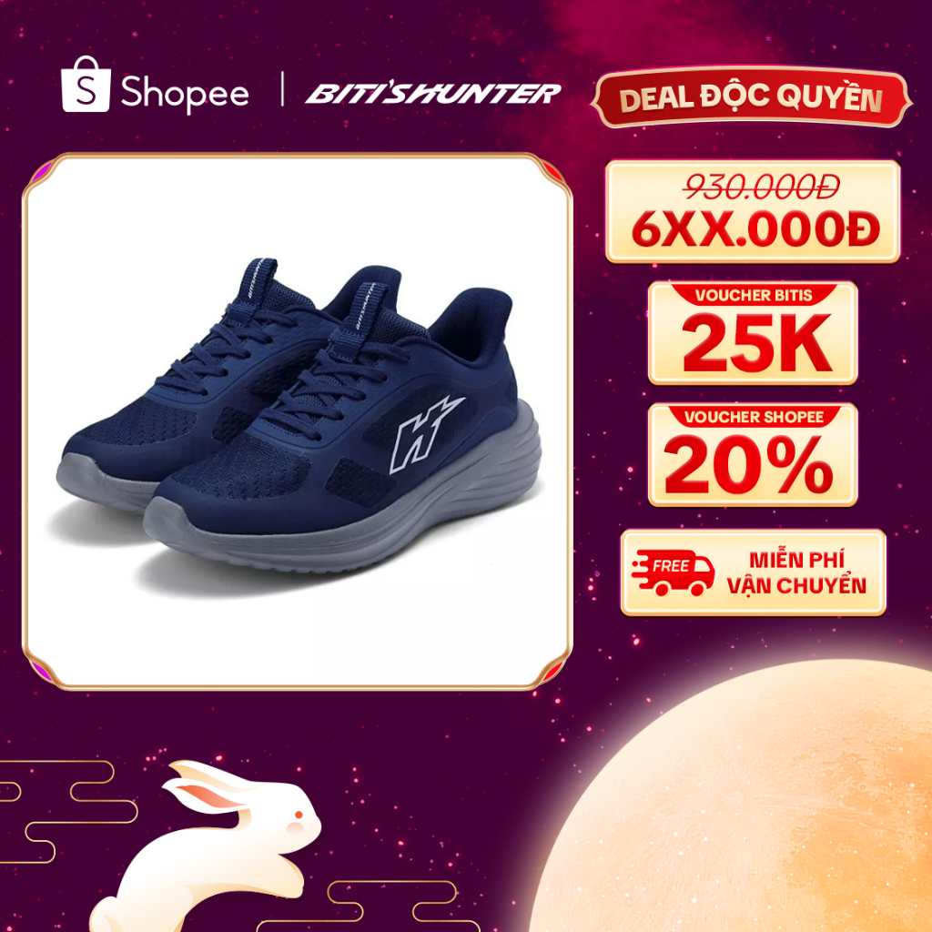 Giày Thể Thao sneaker Nam Biti's Hunter HSM013000XNH - màu Xanh nhớt - size 39 đến 45