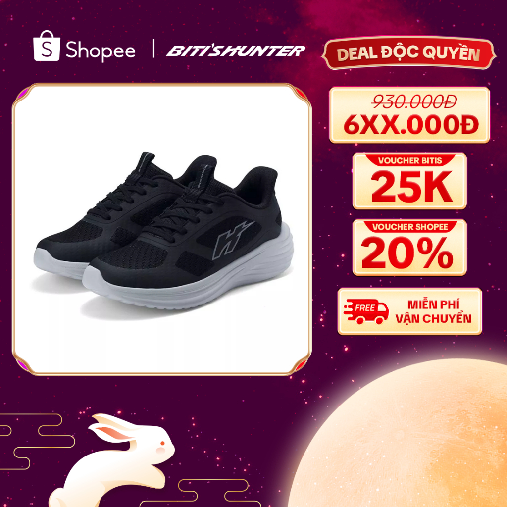 Giày Thể Thao sneaker Nam Biti's Hunter HSM013000DEN - màu đen - size 39 đến 45