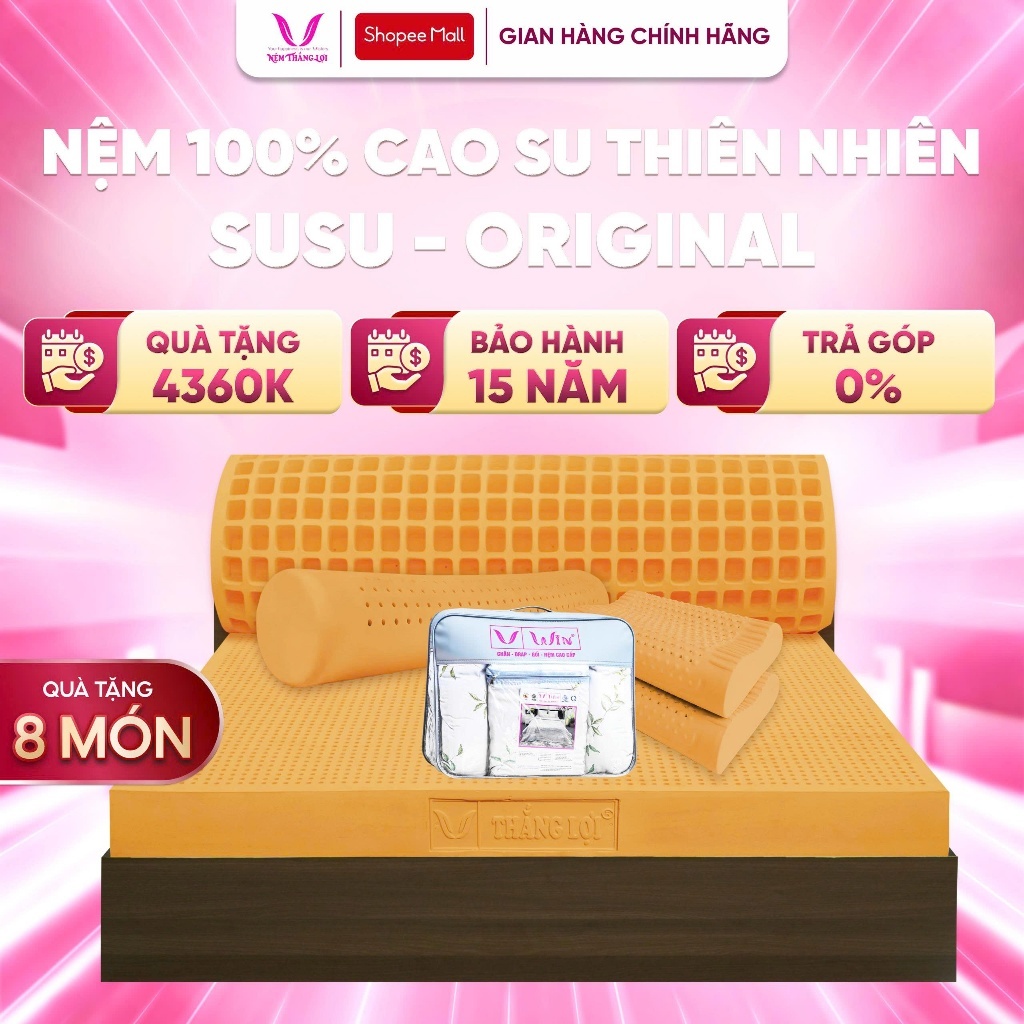 Nệm 100% Cao Su Thiên Nhiên, Nệm Thắng Lợi SuSu Original