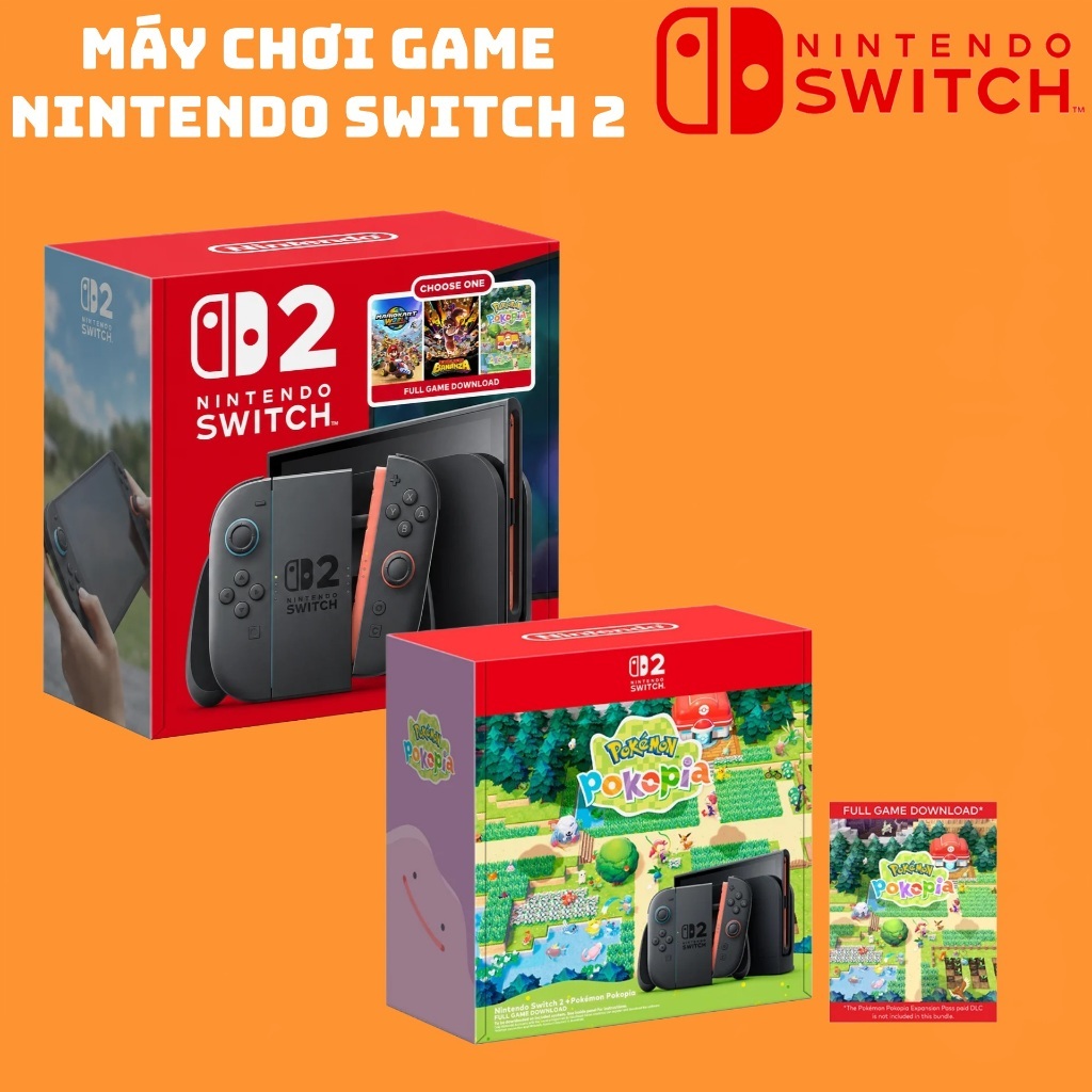 Máy Chơi Game Nintendo Switch 2 Chính Hãng Màn Hình 120Hz HDR Bộ Nhớ 256GB Bảo Hành 12 Tháng