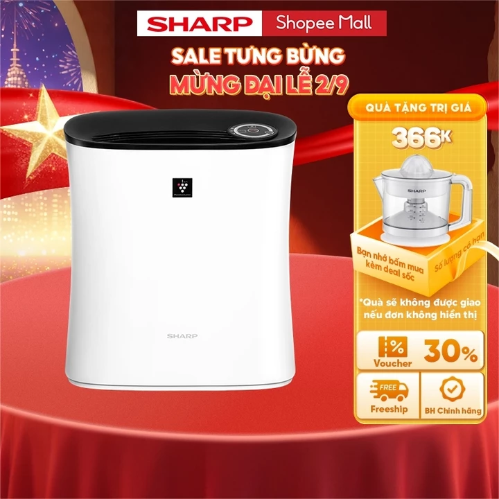 Máy lọc không khí và tạo ion Sharp FP-FE33V-B cho phòng 21m2 - Hàng chính hãng - Nhập Khẩu Thái Lan