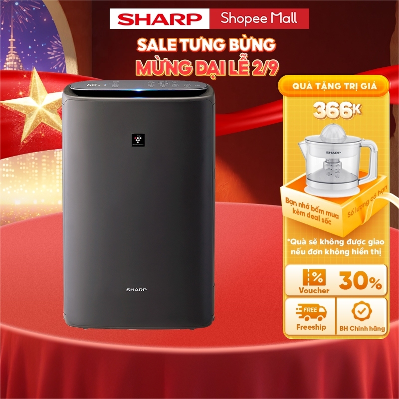 Máy lọc khí và tạo ẩm Sharp KI-N40V-W/H - Hàng chính hãng bảo hành 12 tháng