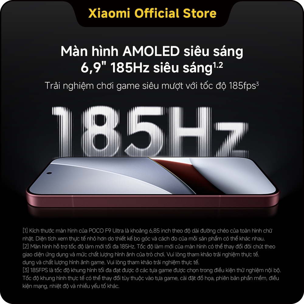 Điện thoại Xiaomi POCO F9 Ultra（12+256GB|16+512GB|16+1TB) |Pin lớn 8050mAh (typ)|Sạc nhanh HyperCharge có dây 100W | BigBuy360 - bigbuy360.vn