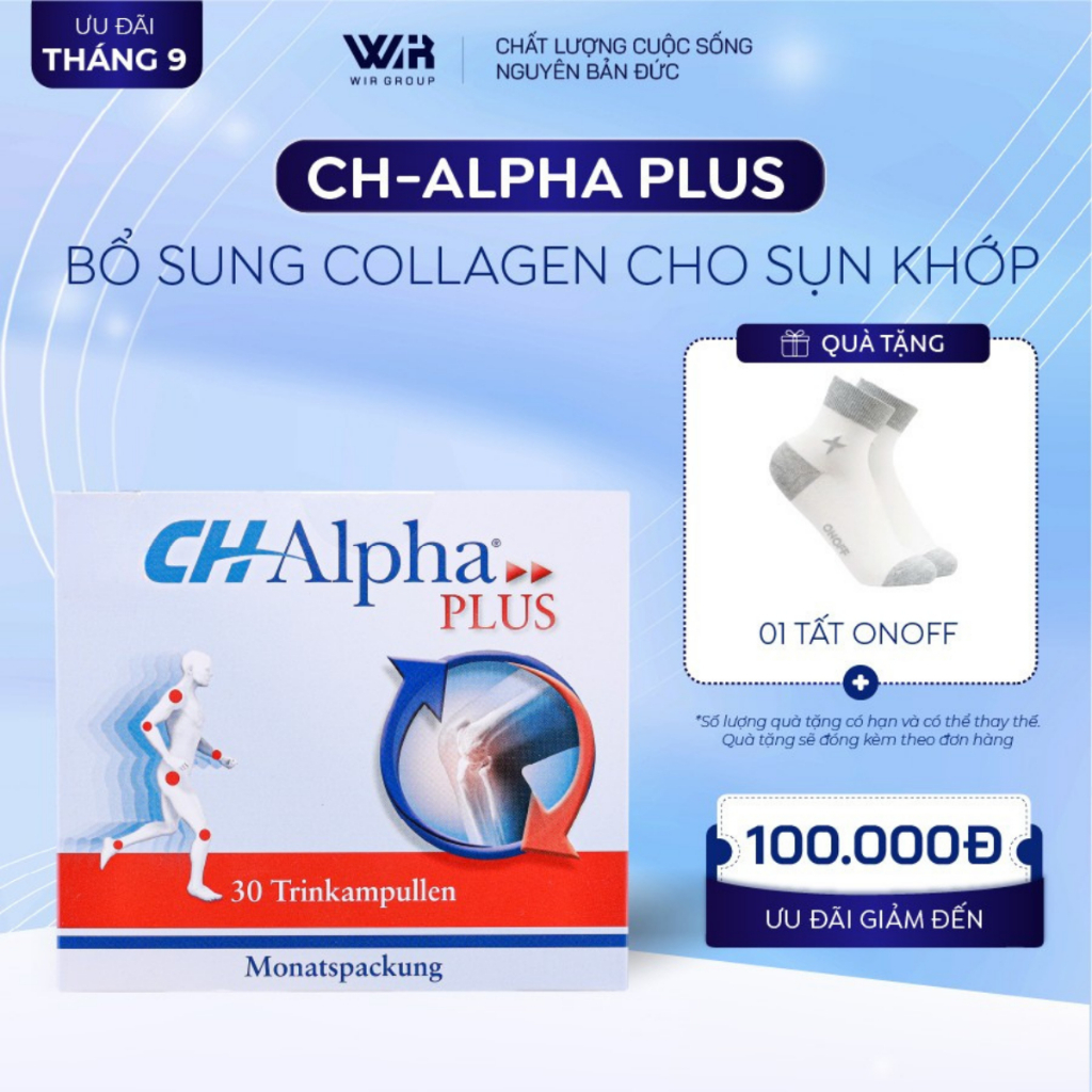 Collagen CH-Alpha Plus Dành Cho Sụn Khớp Dạng Nước, Hỗ Trợ Giảm Thoái Hóa Xương Khớp | Wir Group