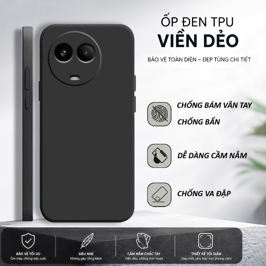Ốp lưng Realme 11X 5G, V50, V50S TPU MỀM cạnh viền vuông bảo vệ camera-HD STORE