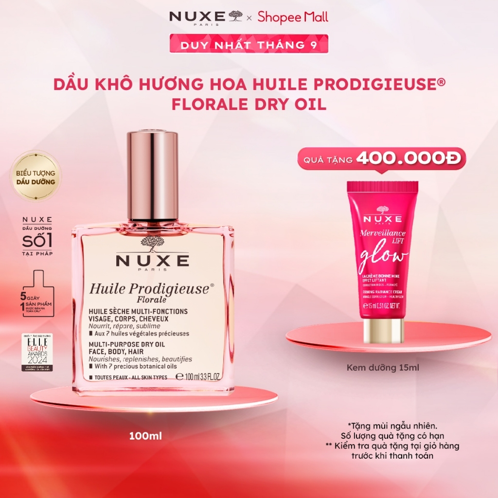 Dầu dưỡng khô đa năng Hương Hoa Nuxe Huile Prodigieuse Florale 100ml