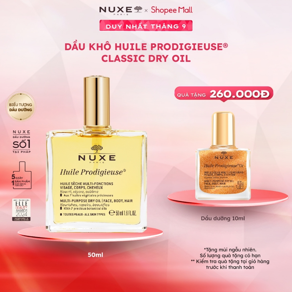 Dầu dưỡng khô đa năng Nuxe Huile Prodigieuse® 50ml