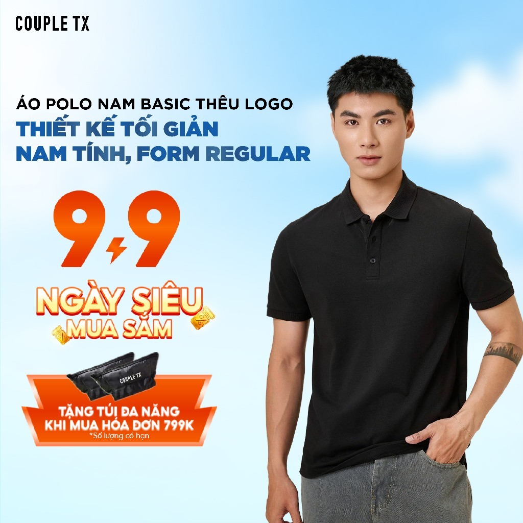 Áo Polo Nam Couple TX Pique Basic Có Cổ Thoáng Khí Thoải Mái Thanh Lịch Form Vừa MPO 1066