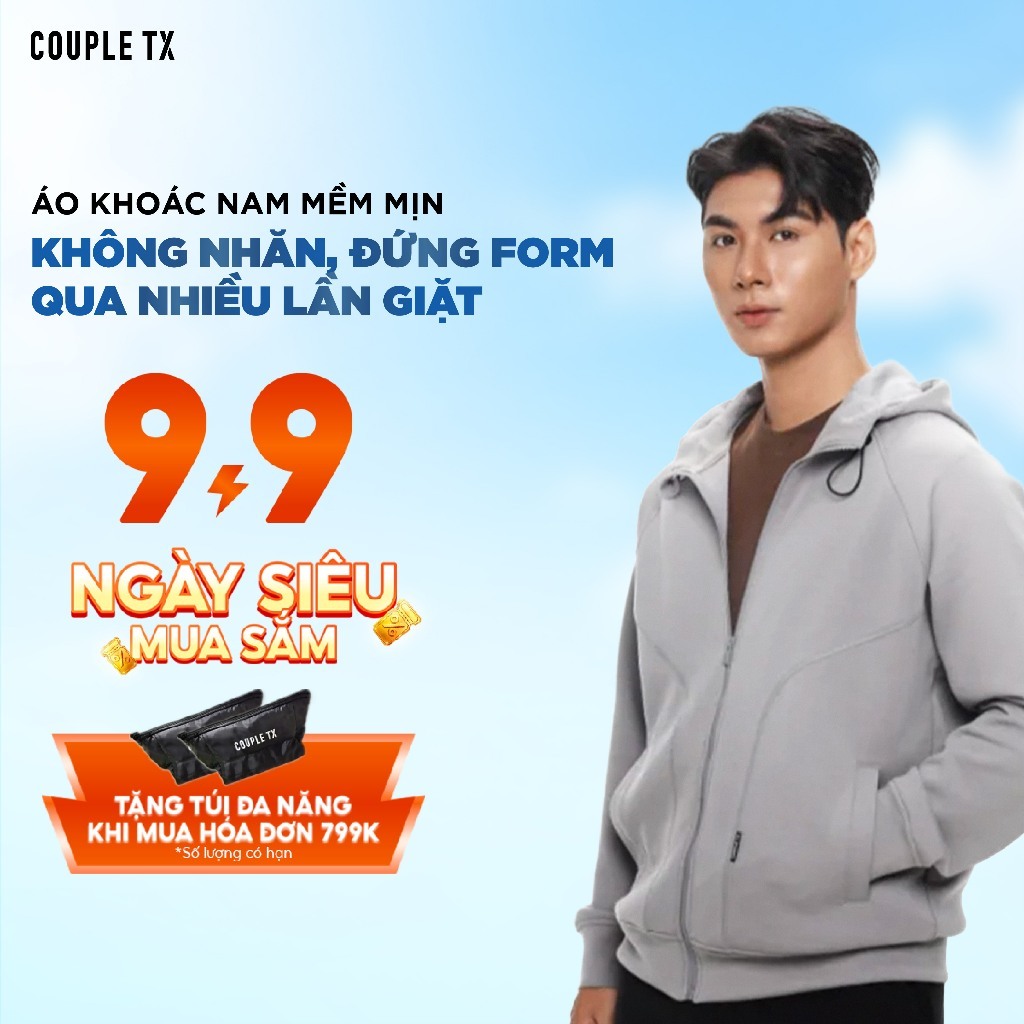Áo Khoác Nam Couple TX Vải Nỉ Thun Công Nghệ Airlayer Mềm Mịn Thoải Mái Đứng Form Dáng Rộng MOK 1066