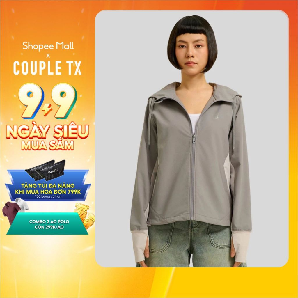Áo Khoác Dù UV Pro Nữ Chống Nắng Couple TX Phối Màu Sun Mate WOK 2061