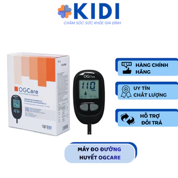 Máy Đo Đường Huyết OGCare – Máy Đo Tiểu Đường Tại Nhà Chính Hãng, Dễ Sử Dụng, Đo Nhanh, Bảo Hành Trọn Đời [Kidi]