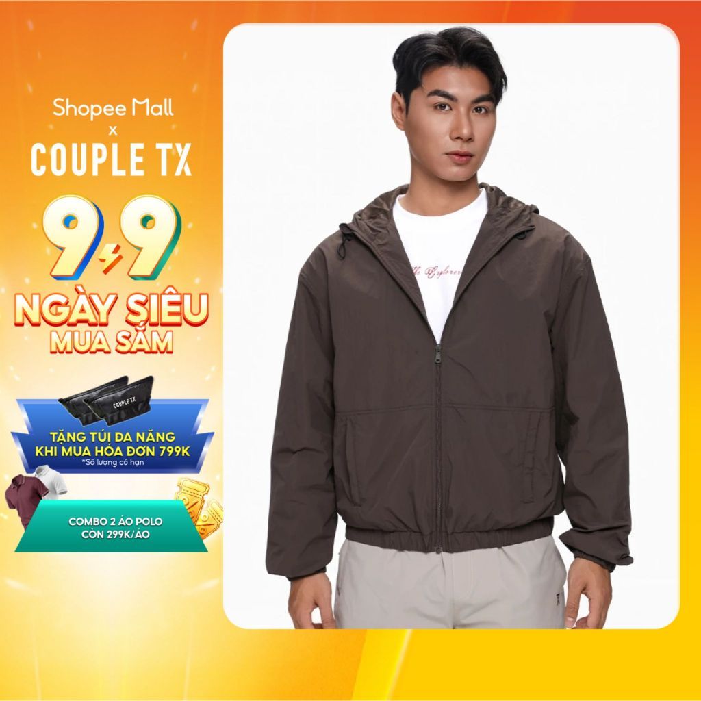 Áo Khoác Dù Nam Couple TX 2 Lớp Cản Gió Trơn Basic Nhiều Màu Phối Lưới Thoáng Khí Form Rộng MOP 1099