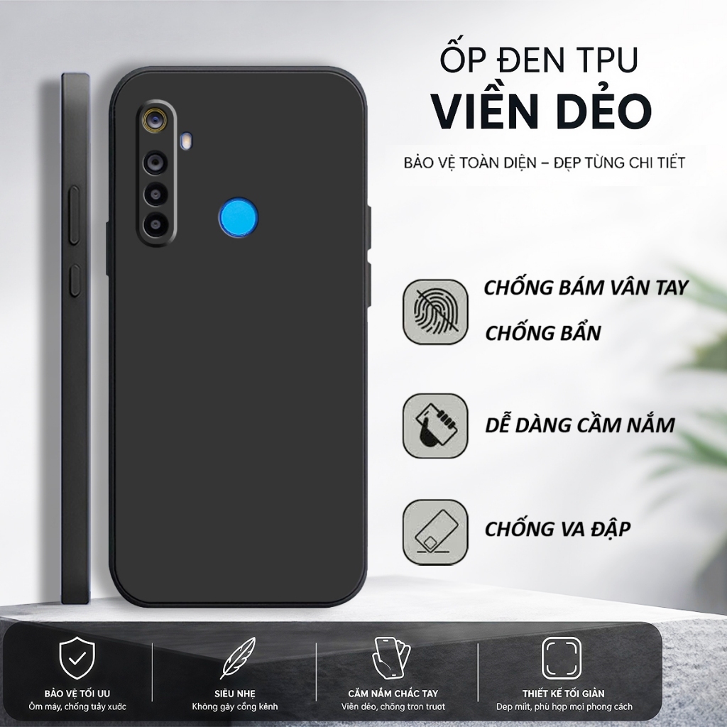 Ốp lưng Realme 5 , 5I , 5S , 5 Pro , 6i , C3 , Realme Q TPU MỀM cạnh viền vuông bảo vệ camera-HD STORE