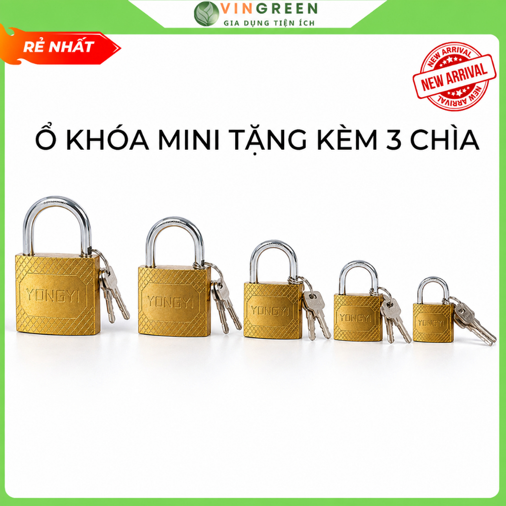 Ổ khoá Mini, ổ khóa vali size 32 - 38 - 50mm,ổ khóa nhỏ gọn chịu lực cực kỳ chắc chắn,ổ khoá mini vali loại tốt