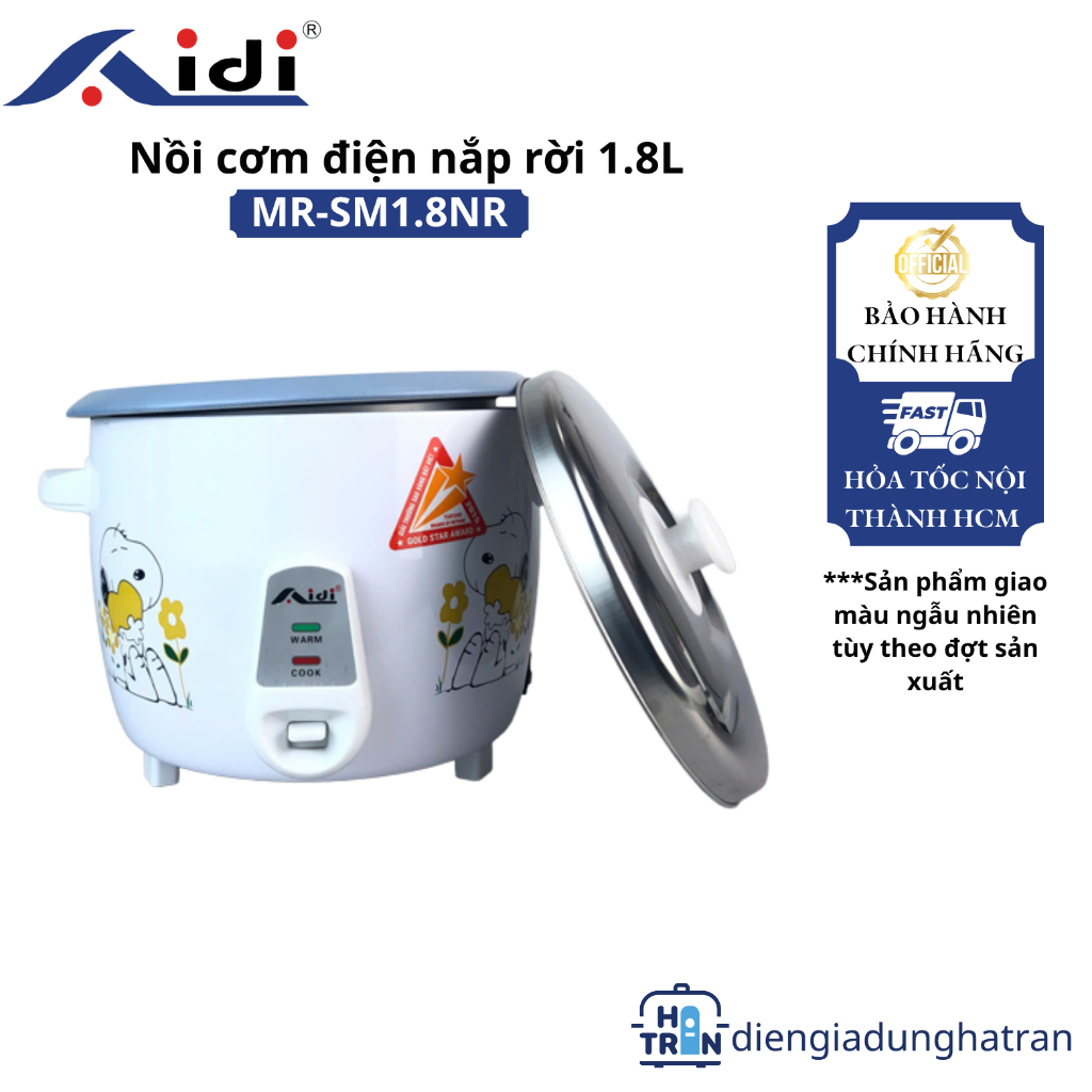 Nồi cơm điện nắp rời 1.8L Aidi MR-SM 1.8NR