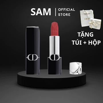 Son Thỏi 𝐃 𝐢 𝐨 𝐫 Rouge Velvet Matte | Nắp Nam Châm Cao Cấp | Auth Fullsize 3.5g | Son Lì Mịn Môi, Lên Màu Đẹp