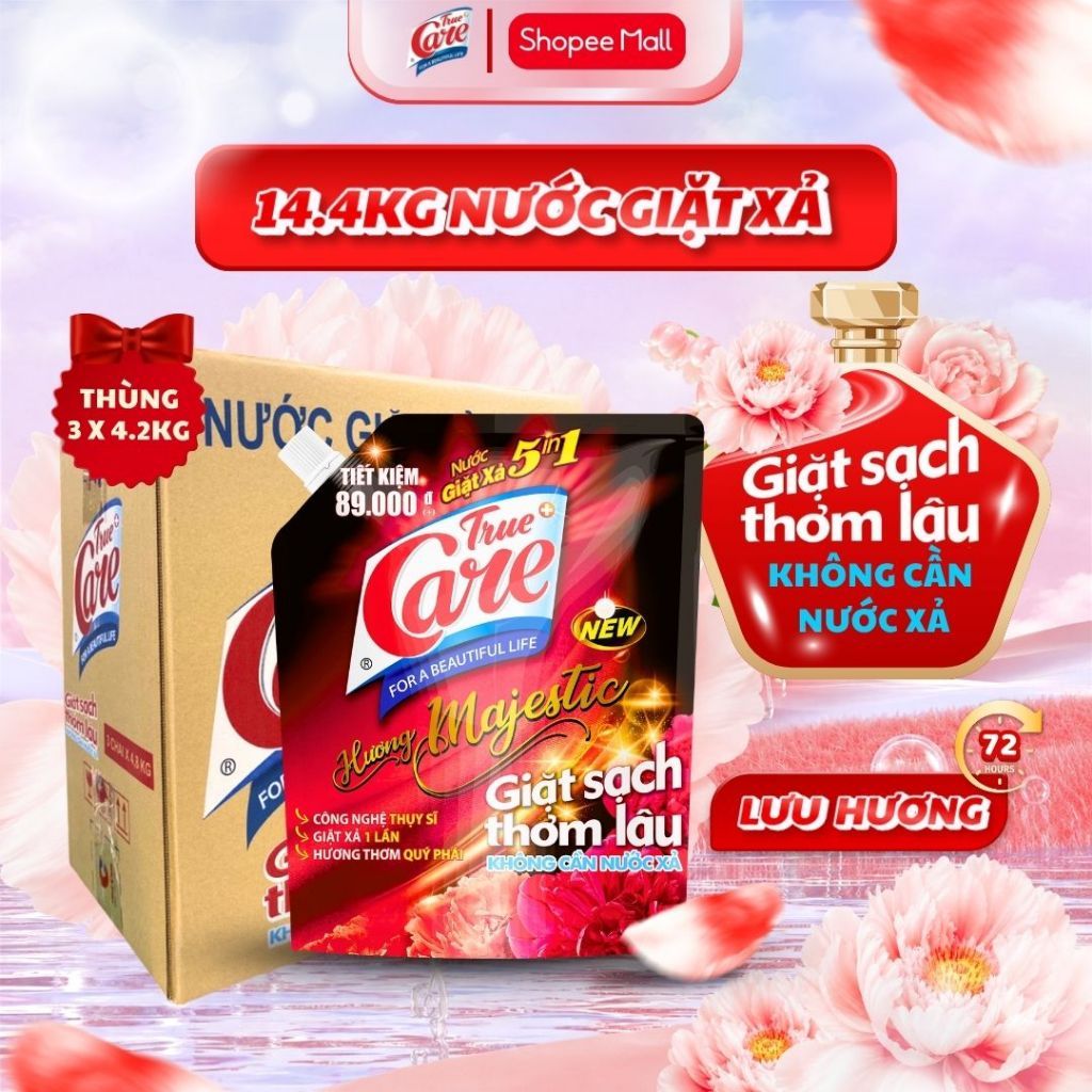 Thùng Túi Nước Giặt Xả True Care 5in1 (1.8kg-4.2kg)