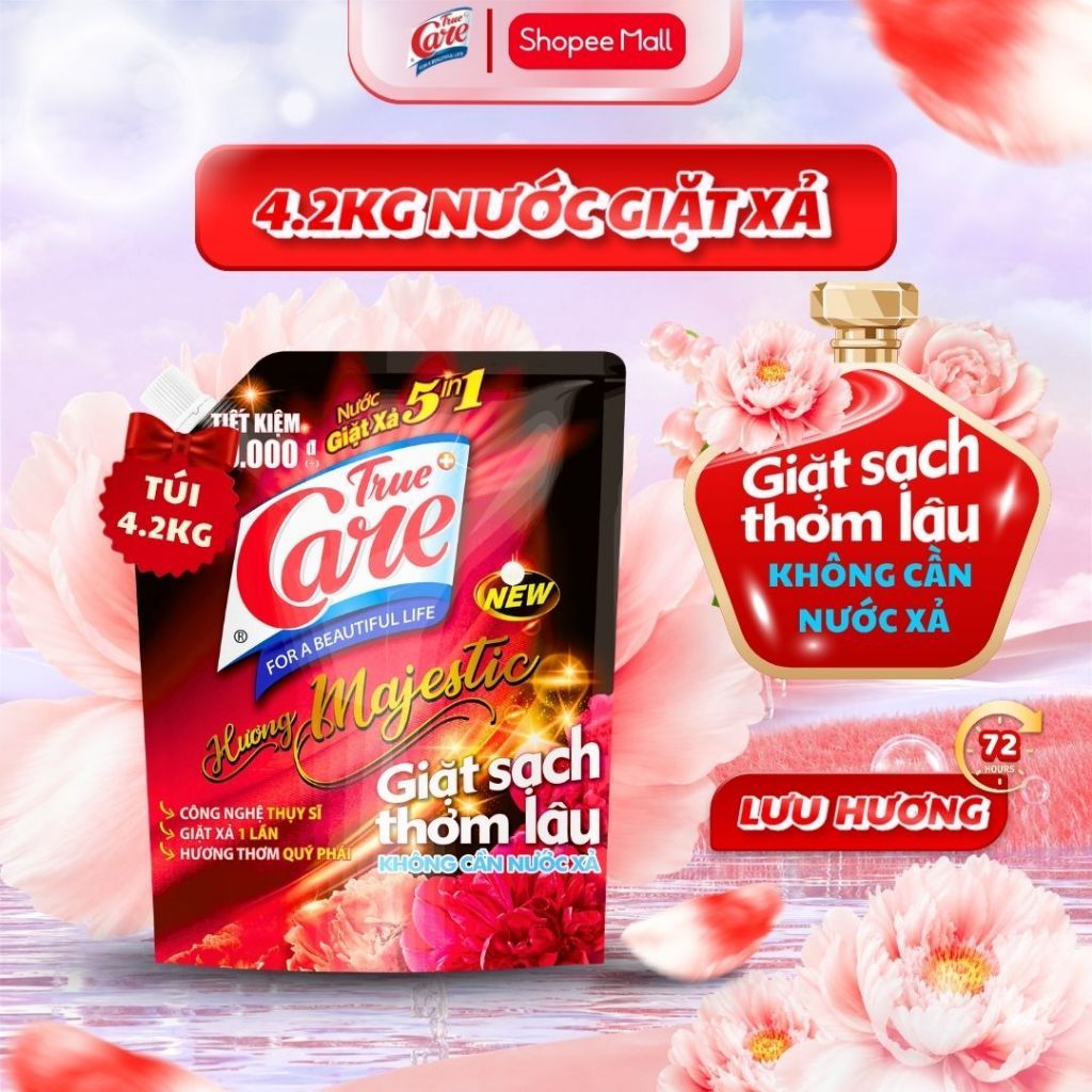 Túi Nước Giặt Xả True Care 5in1 (0.75-4.2kg)