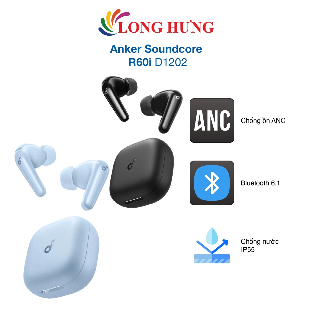 Tai nghe Bluetooth True Wireless Anker Soundcore R60i NC D1202 - Hàng chính hãng | BigBuy360 - bigbuy360.vn