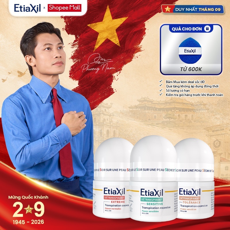 Lăn Khử Mùi Và Ngăn Mồ Hôi Dòng Chuyên Sâu Etiaxil 15ml