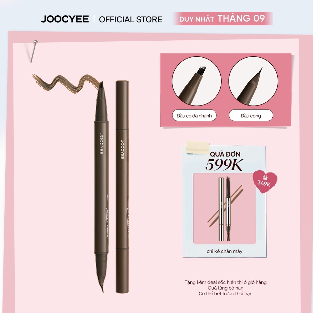 Bút kẻ lông mày hai đầu JOOCYEE Dual Brow Pencil lâu trôi tự nhiên