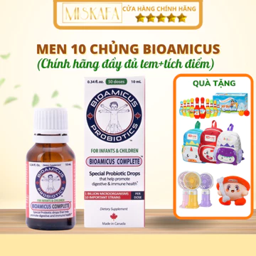 Men vi sinh cho bé, Men vi sinh 10 chủng BioAmicus Complete 10ml giúp bé tiêu hóa tốt, ăn ngon