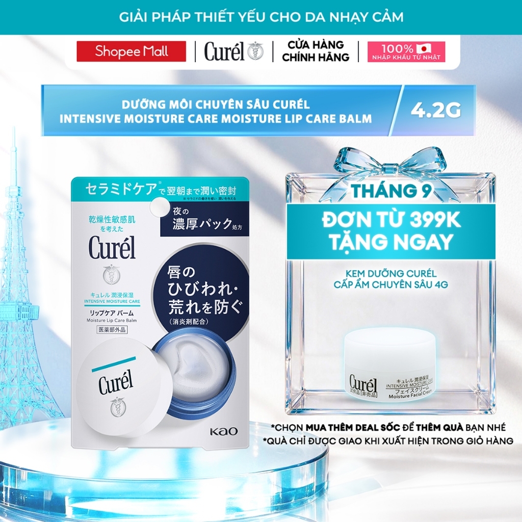 Dưỡng môi chuyên sâu Curél Intensive Moisture Care Moisture Lip Care Balm 4.2g | BigBuy360 - bigbuy360.vn