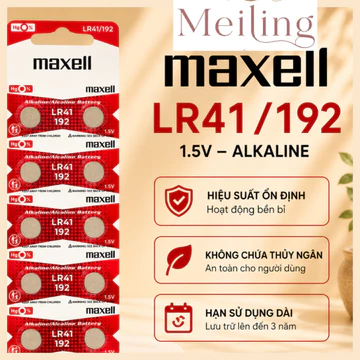 LR1130 / 189 Đỏ Maxell 1.5V - Hàng Chính Hãng- Dùng cho đồng hồ, máy tính bỏ túi, máy đo huyết áp, đồ chơi điện tử mini