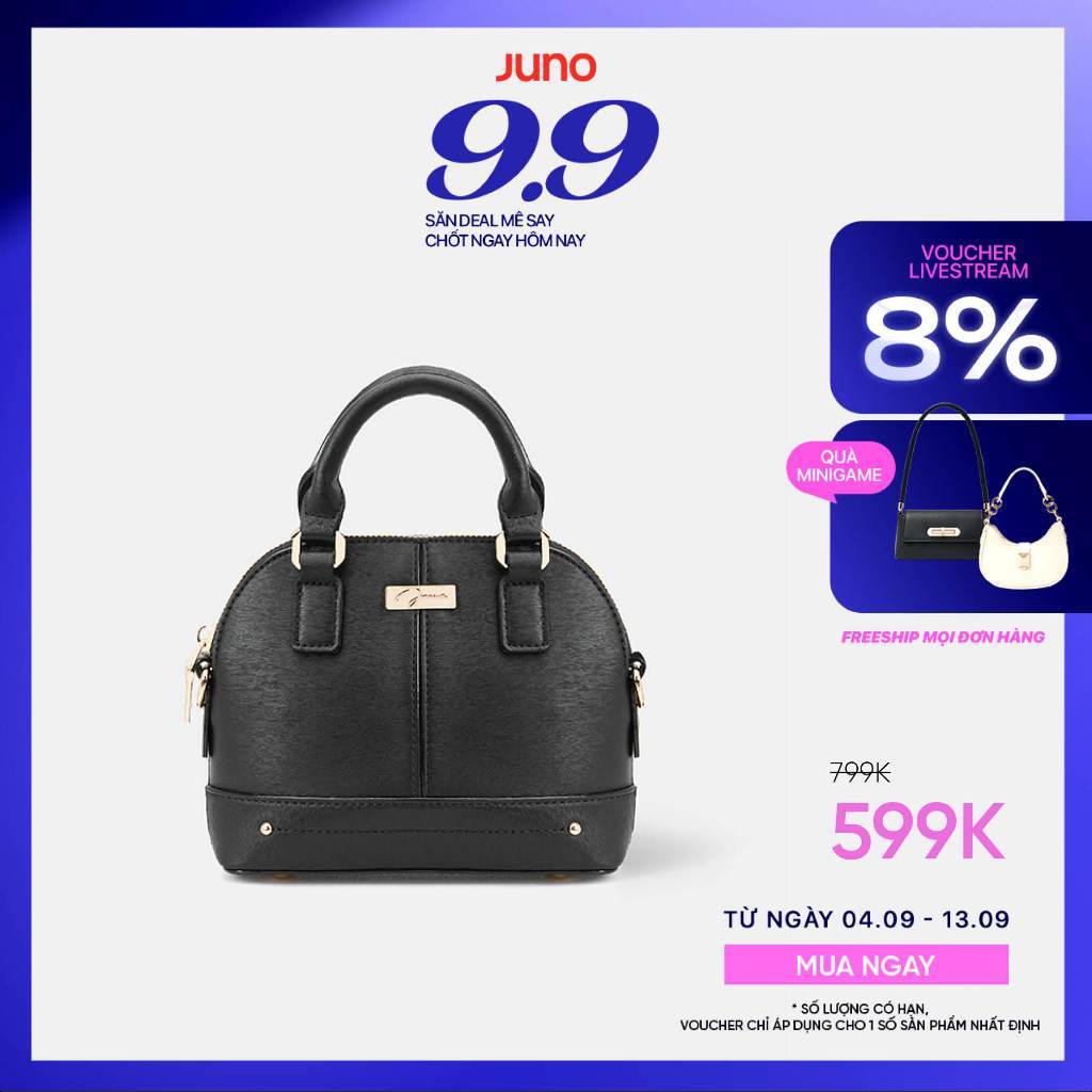 Túi Xách Nữ Thời Trang JUNO Cỡ Nhỏ Top Handle Logo Chữ Kí TXN812