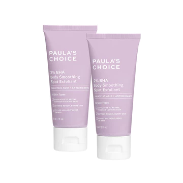 Bộ đôi kem dưỡng thể hỗ trợ giảm mụn và làm mịn da Paula's Choice 2% BHA Body Smoothing Spot Exfoliant mã 5706-5706