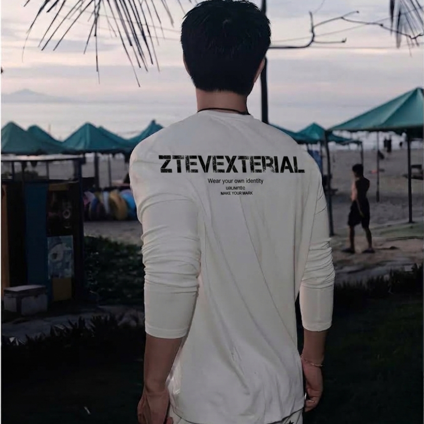 Áo Thun Dài Tay Long Sleeve ZUTEE A83 Nam Nữ Oversize In Chữ Xước Basic Phong Cách Hàn Quốc Unisex | BigBuy360 - bigbuy360.vn