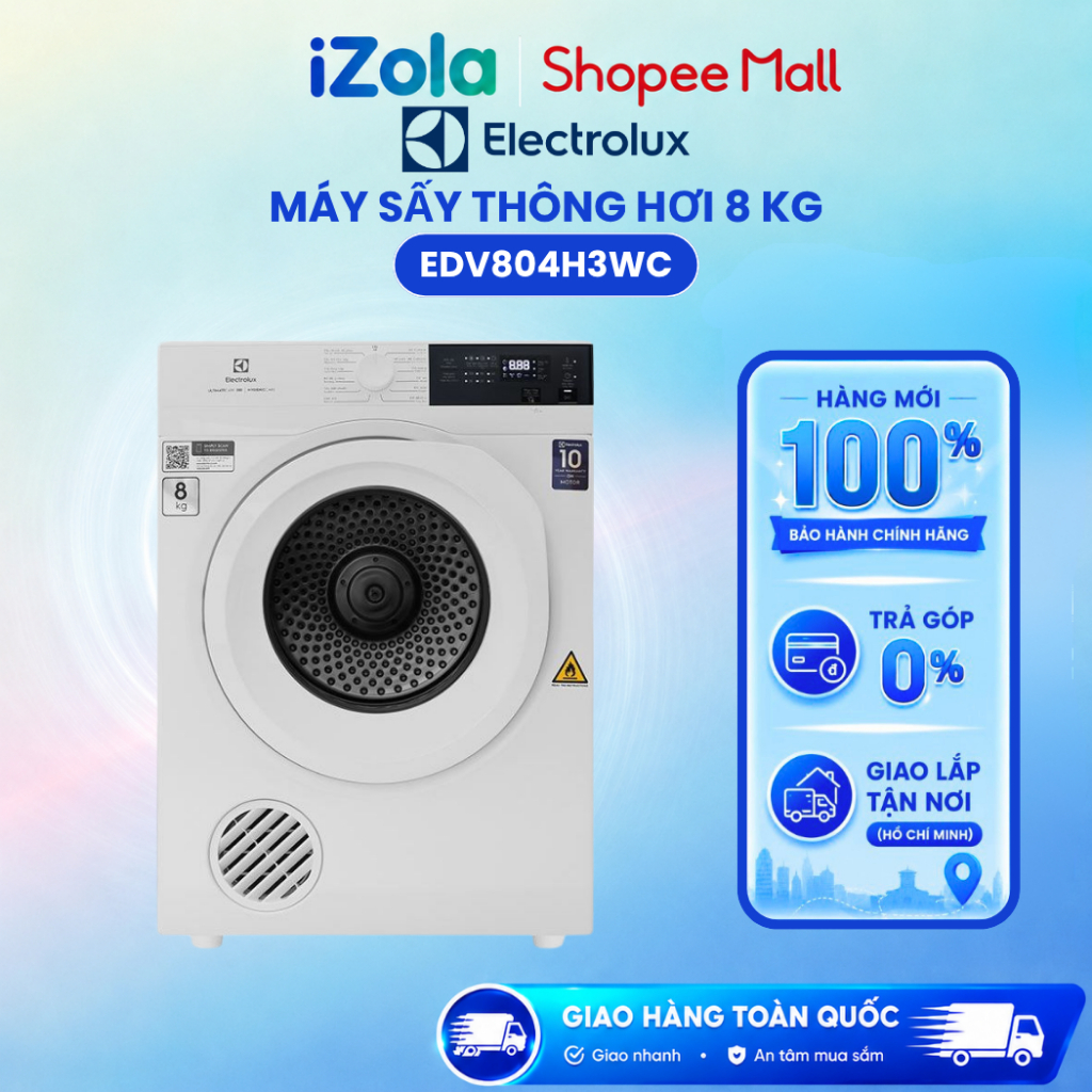 EDV804H3WC - Máy sấy thông hơi Electrolux UltimateCare 8 kg EDV804H3WC