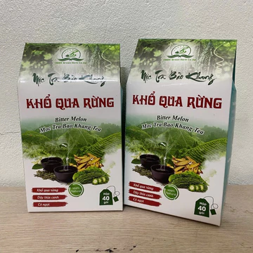 Combo 160 gói trà khổ qua rừng Bảo Khang, trà túi lọc mướp đắng, thảo mộc tự nhiên, giảo cổ lam