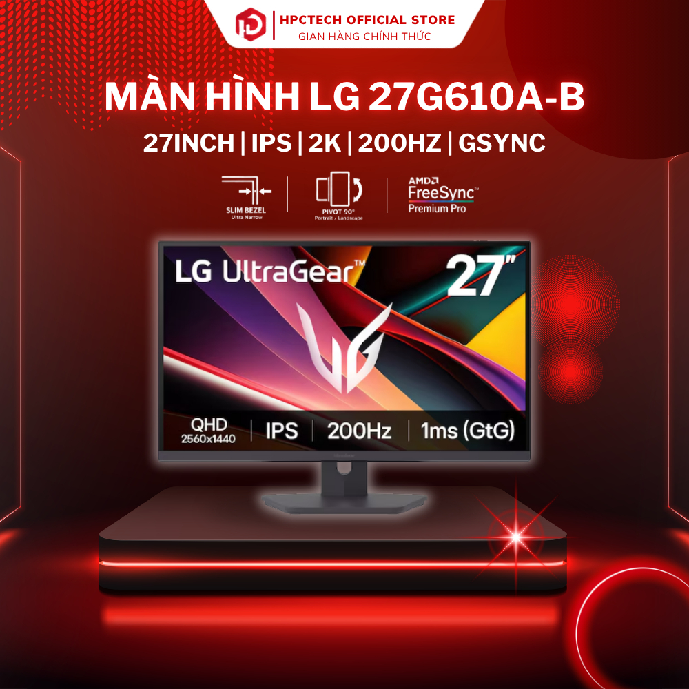 Màn hình LCD LG 27G610A-B 27" IPS 2K 200Hz Gsync chuyên game - Hàng Chính Hãng Bảo Hành 24 Tháng | BigBuy360 - bigbuy360.vn