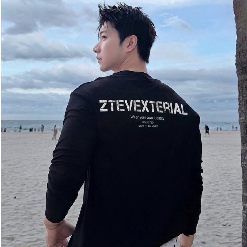 Áo Thun Dài Tay Long Sleeve ZUTEE A83 Nam Nữ Oversize In Chữ Xước Basic Phong Cách Hàn Quốc Unisex | BigBuy360 - bigbuy360.vn