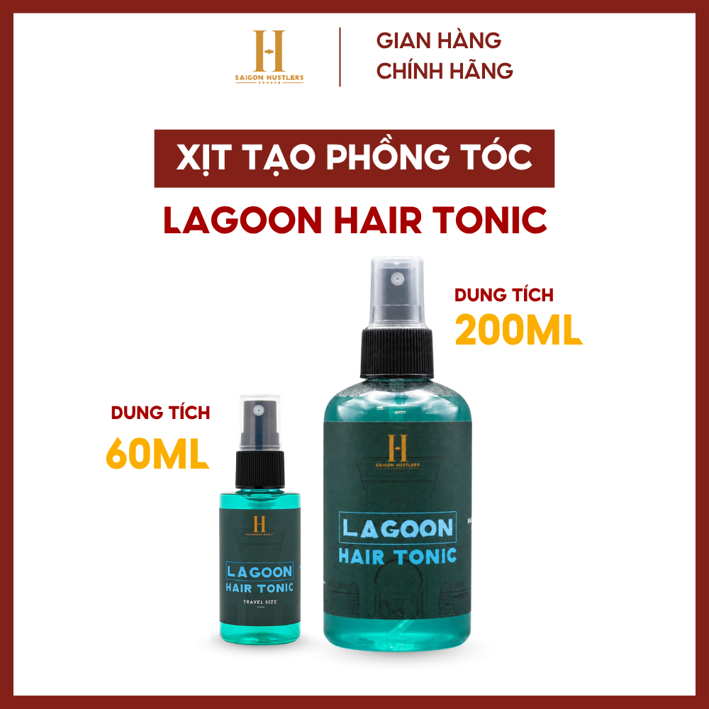 Xịt tạo phồng tóc, bảo vệ tóc khỏi nhiệt Saigon Hustlers Pomade - Lagoon Hair Tonic