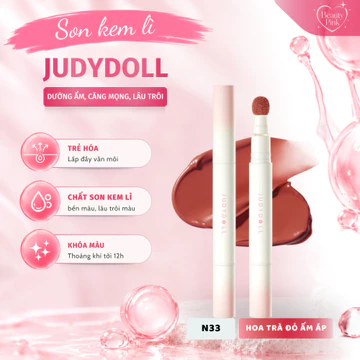 Son Kem Lì Judydoll 1.8g Cushion Lip Powder Cream Căng Mọng Dưỡng Ẩm Lâu Trôi 12H