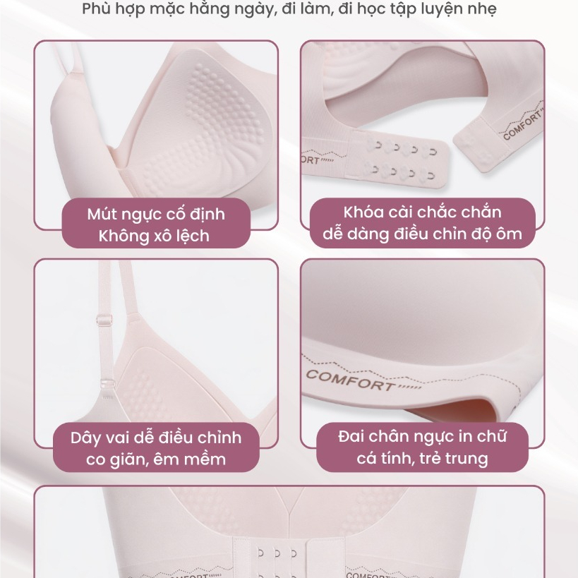 [Võ Hà Linh x TokyoLife] COMBO 2 Áo ngực không gọng TOKYOLIFE không viền đệm mỏng 1.5cm thoáng khí nâng ngực 40006071 | BigBuy360 - bigbuy360.vn