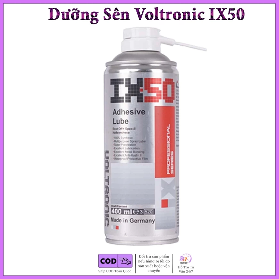 Ảnh chai xịt dưỡng sên Voltronic IX50 400ml