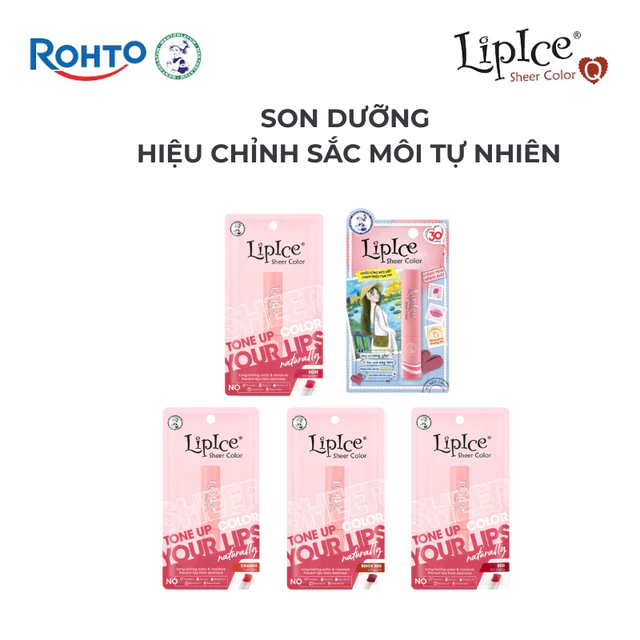 Son dưỡng có màu hiệu chỉnh sắc môi Lipice Sheer Color 2.4g