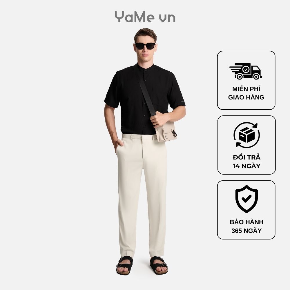 Quần Tây Nam EasyCare™ Bền Giặt Ít Nhăn Non Branded 030 Dáng Ôm Vừa F2 24116 |YaMe| | BigBuy360 - bigbuy360.vn