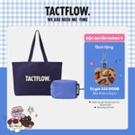 Bộ 2 túi TACTFLOW Daily tote bag large TFF110 47*13*36cm - Xanh Navy và Túi Puffer pouch TFF300 12*9*10cm - Xanh Khói — ảnh 1