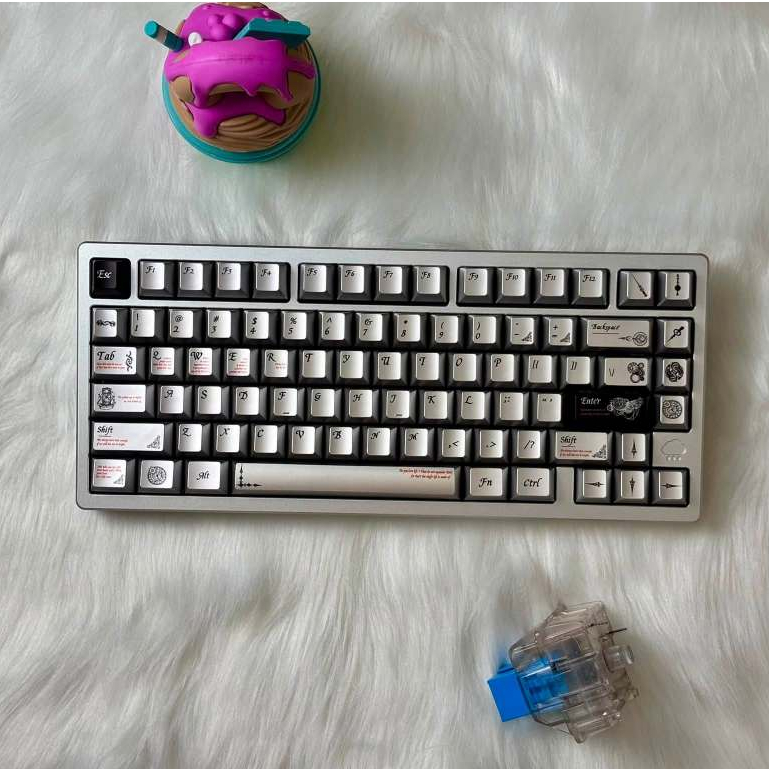 Bàn phím cơ RAINY75 Kết Nối 3 Mode, Full Nhôm, Led RGB,  BẢO HÀNH 12 THÁNG đã mod tại tungcustom | BigBuy360 - bigbuy360.vn