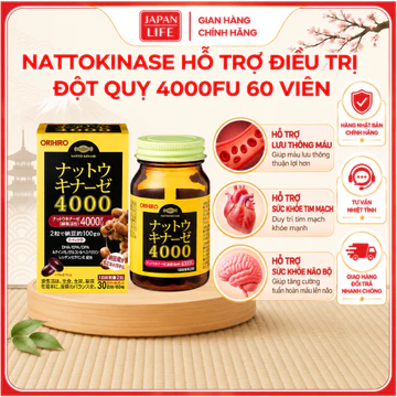 Thực phẩm bảo vệ sức khỏe: Orihiro Nattokinase 4000 60grains - JAPAN LIFE