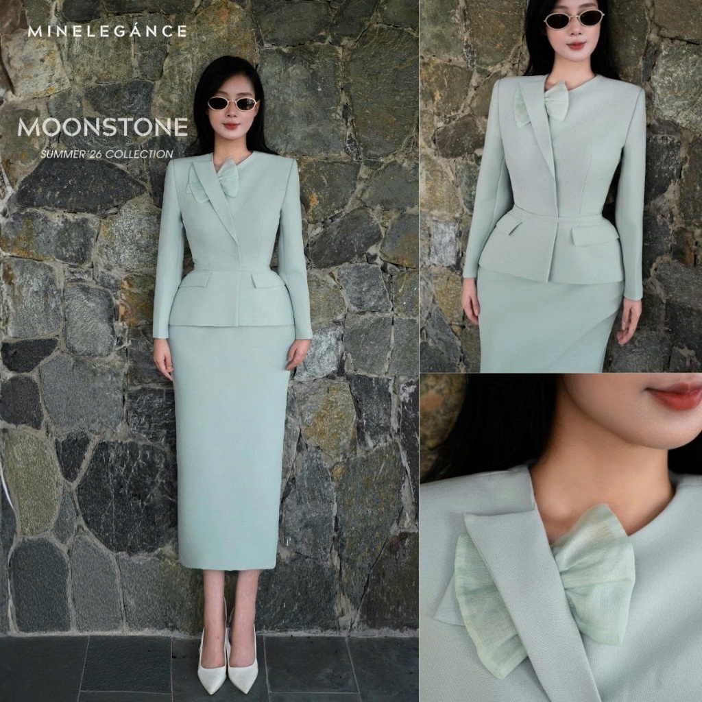 MINELEGÁNCE | SET ÁO & CHÂN VÁY BÚT CHÌ THANH LỊCH, SANG TRỌNG - MIN191
