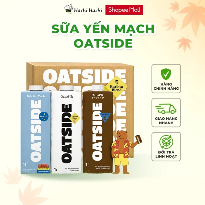 Thùng sữa oatside, sữa yến mạch Oatside Baritsta Blend, sữa hạt không chứq lactose, không chất làm ngọt – 2